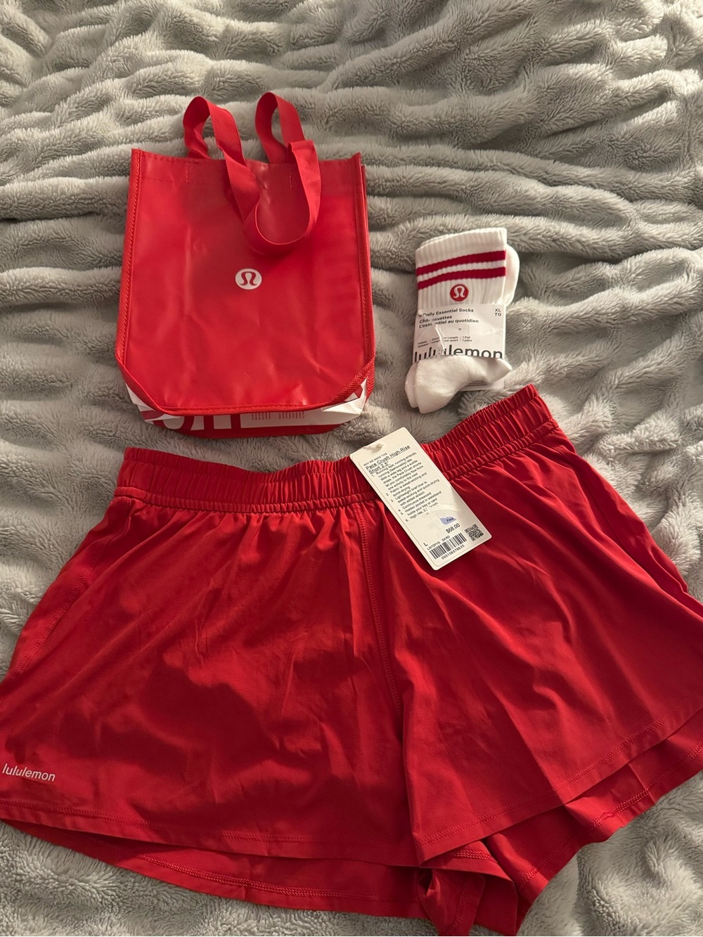 Lululemon Dark Red Bundle Pace Crush and Socks